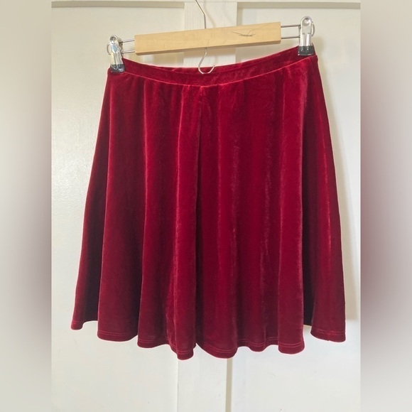 NWT Soprano small wine red velvet skirt - Picture 1 of 8